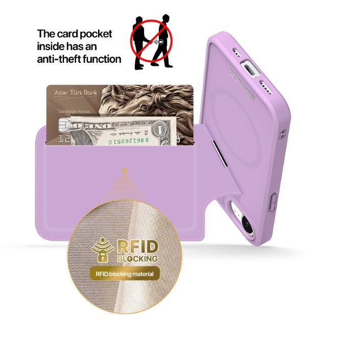 Dux Ducis - iPhone 16e Hülle - PC und TPU Hardcase - Rafi II Mag Series - purpur