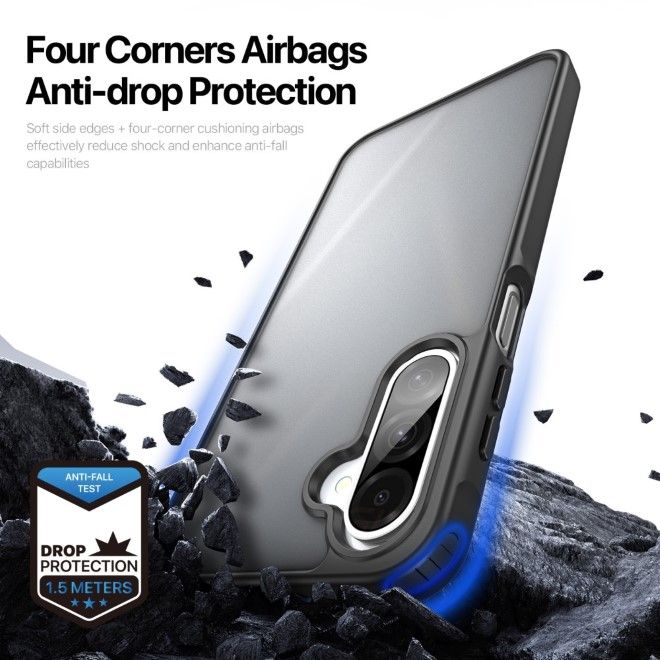 Dux Ducis - Samsung Galaxy A26 5G Hülle - TPU und PC Hardcase - Yind Series - schwarz