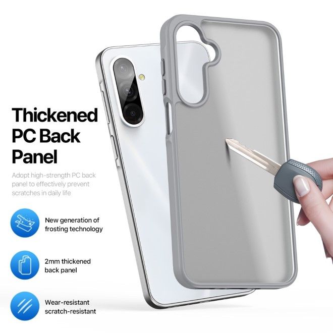 Dux Ducis - Samsung Galaxy A26 5G Hülle - TPU und PC Hardcase - Yind Series - grau