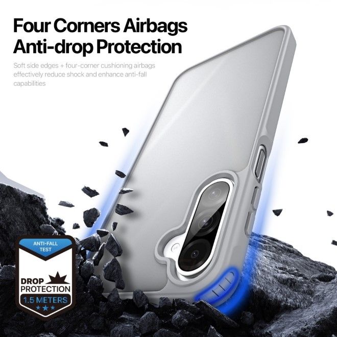 Dux Ducis - Samsung Galaxy A26 5G Hülle - TPU und PC Hardcase - Yind Series - grau