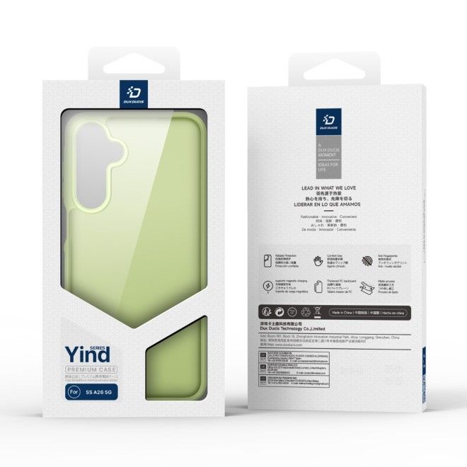Dux Ducis - Samsung Galaxy A26 5G Hülle - TPU und PC Hardcase - Yind Series - lime