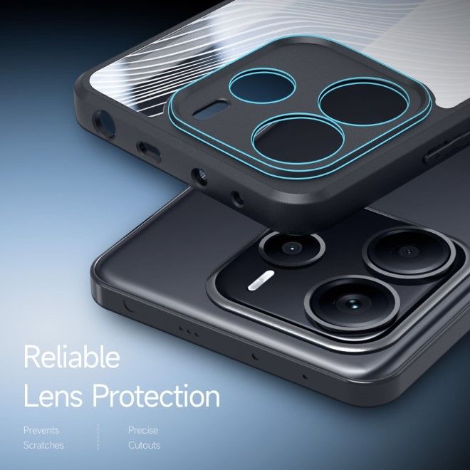 Dux Ducis - Xiaomi Redmi Note 14 5G Hülle - Hardcase - Aimo Series - schwarz