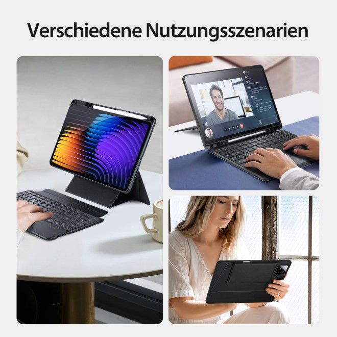 Dux Ducis - Xiaomi Pad 7 / 7 Pro Tastatur Hülle - Keyboard Case - DK Series - schwarz