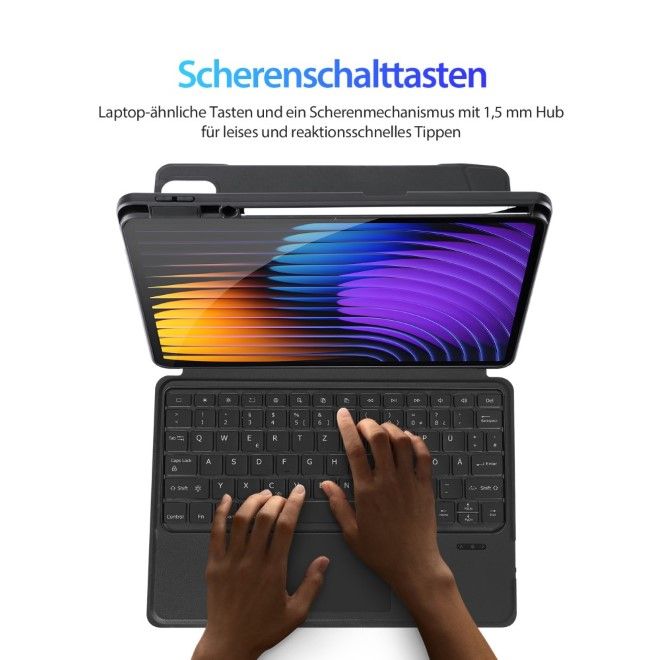Dux Ducis - Xiaomi Pad 7 / 7 Pro Tastatur Hülle - Keyboard Case - DK Series - schwarz