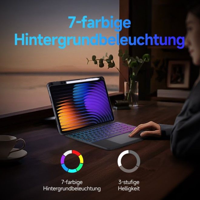 Dux Ducis - Xiaomi Pad 7 / 7 Pro Tastatur Hülle - Keyboard Case - DK Series - schwarz