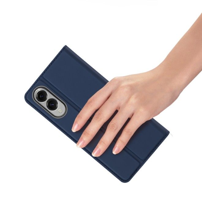 Dux Ducis - Samsung Galaxy S25 Edge Hülle - Handy Bookcover - Skin Pro Series - blau