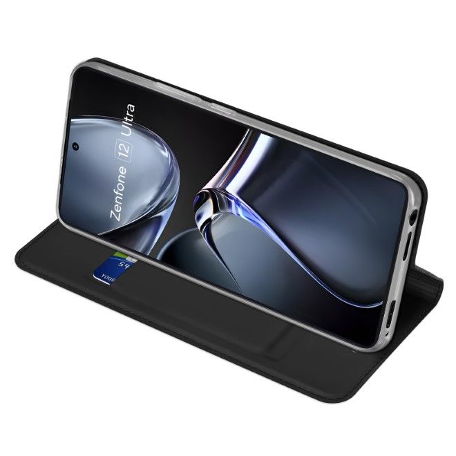 Dux Ducis - Asus Zenfone 12 Ultra Hülle - Handy Bookcover - Skin Pro Series - schwarz