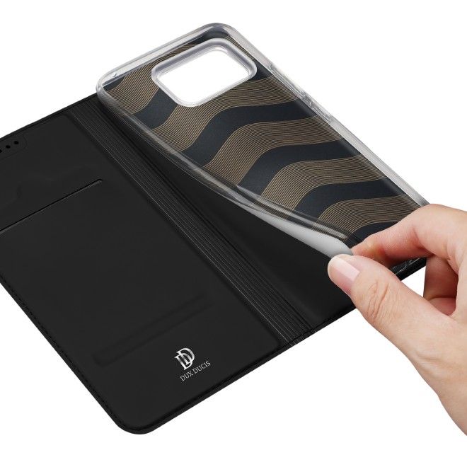 Dux Ducis - Asus Zenfone 12 Ultra Hülle - Handy Bookcover - Skin Pro Series - schwarz