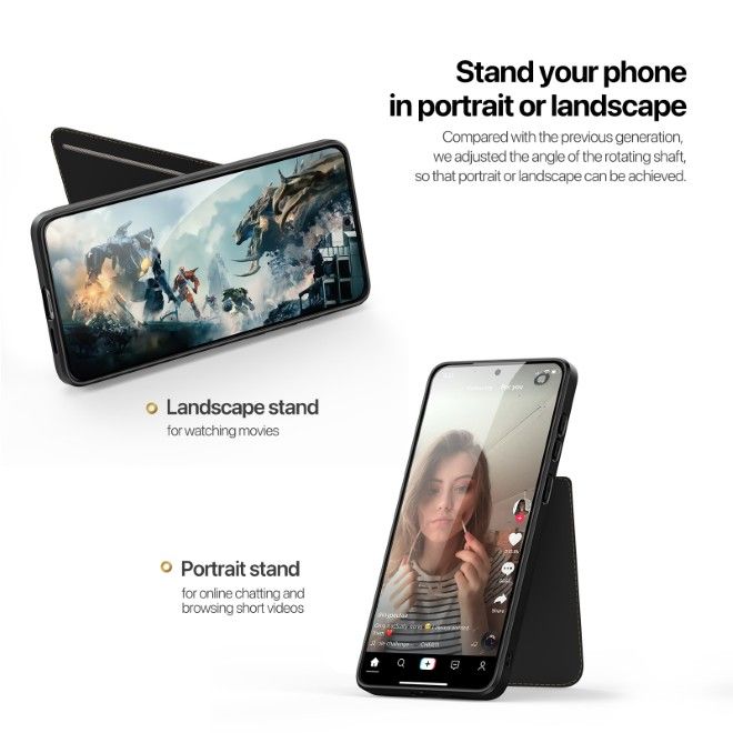 Dux Ducis - Samsung Galaxy S25 Edge Hülle - PC und TPU Hardcase - Rafi II Mag Series - schwarz