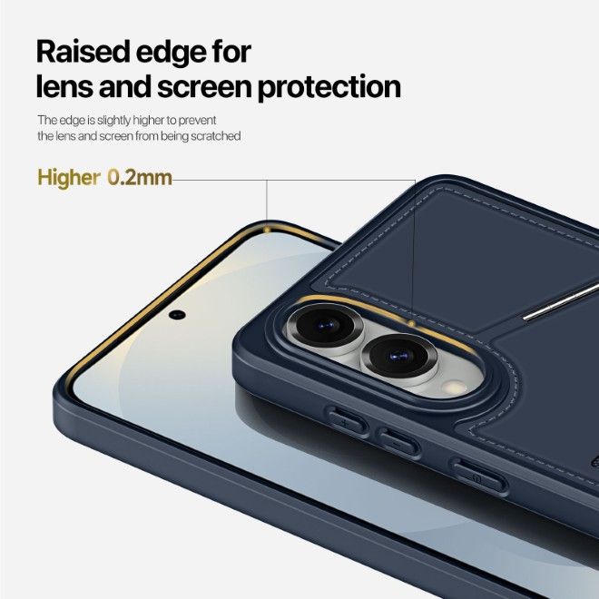 Dux Ducis - Samsung Galaxy S25 Edge Hülle - PC und TPU Hardcase - Rafi II Mag Series - blau