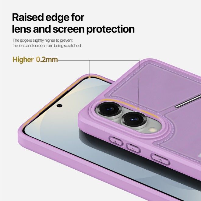 Dux Ducis - Samsung Galaxy S25 Edge Hülle - PC und TPU Hardcase - Rafi II Mag Series - purpur