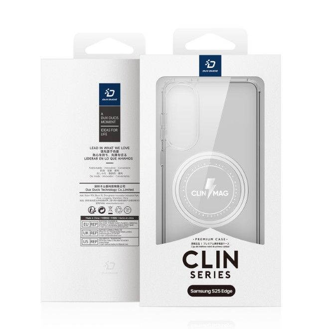 Dux Ducis - Samsung Galaxy S25 Edge Hülle - Hardcase - Clin Mag Series - transparent