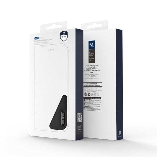 Dux Ducis - Samsung Galaxy S25 Edge Hülle - Handy Leder Case - Hivo Series - schwarz