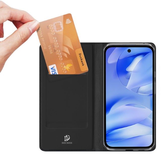 Dux Ducis - Google Pixel 9a Hülle - Handy Bookcover - Skin Pro Series - schwarz