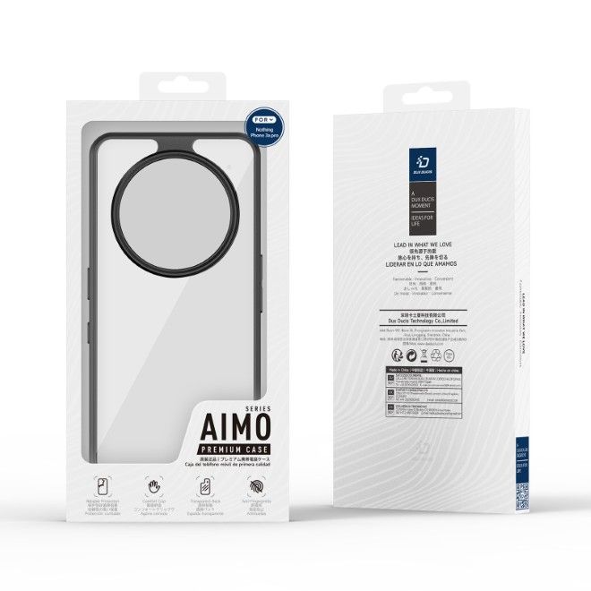 Dux Ducis - Nothing Phone (3a) Pro Hülle - Hardcase - Aimo Series - schwarz