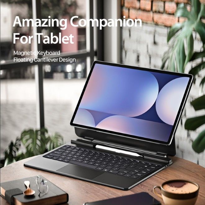 Dux Ducis - Samsung Galaxy Tab S10 Ultra / S9 Ultra / S8 Ultra Tastatur Hülle - Keyboard Case - MK Series - schwarz