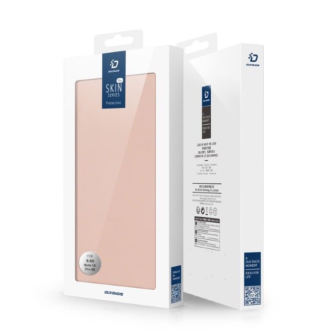 Dux Ducis - Xiaomi Redmi Note 14 Pro 4G Hülle - Handy Bookcover - Skin Pro Series - rosa