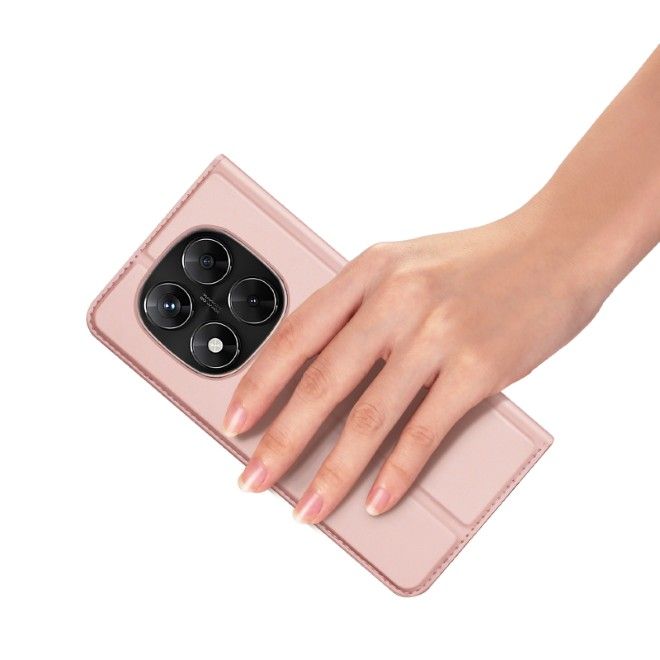 Dux Ducis - Xiaomi Redmi Note 14 Pro 4G Hülle - Handy Bookcover - Skin Pro Series - rosa