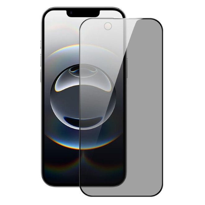 Dux Ducis - iPhone 16e Schutzglas - aus gehärtetem Glas - mit Sichtschutz - Privacy - schwarz