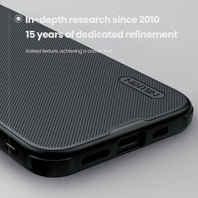 Nillkin - iPhone 16e Hülle - Kunststoff Case - Super Frosted Shield Pro Series - schwarz