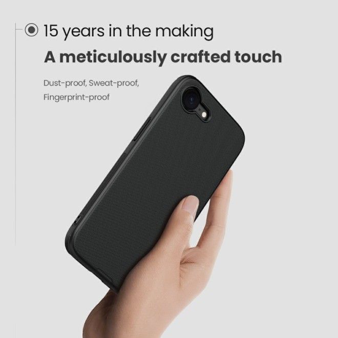 Nillkin - iPhone 16e Hülle - Kunststoff Case - Super Frosted Shield Pro Series - schwarz