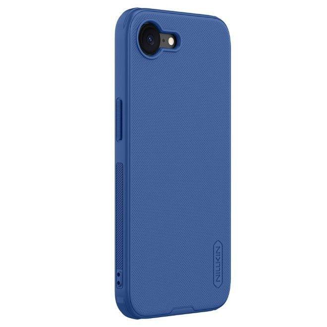 Nillkin - iPhone 16e Hülle - Kunststoff Case - Super Frosted Shield Pro Series - blau