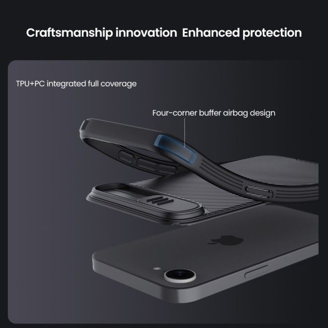 Nillkin - iPhone 16e Hülle - Kunststoff Hardcase - CamShield Pro Series - grün