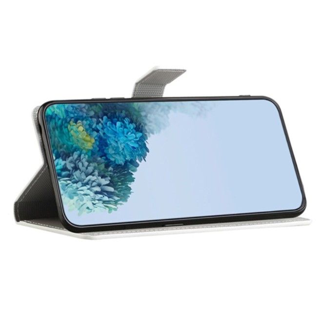 iPhone 17e / 16e Handy Hülle - Leder Bookcover Image Series - blauer Schmetterling