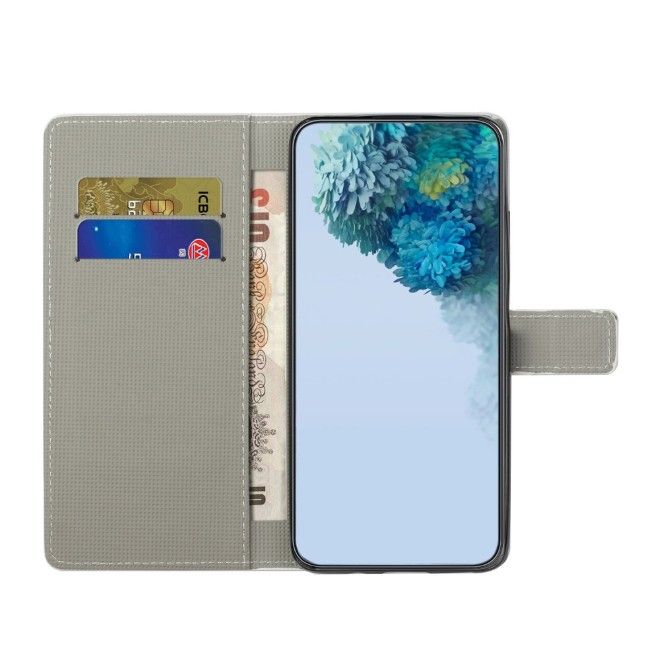 Étui pour iPhone 17e / 16e - Collection Couverture Livre en Cuir - Fleur de Lotus
