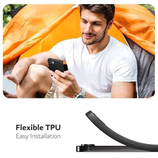 iPhone 17e / 16e Hülle - Softcase TPU Series - schwarz