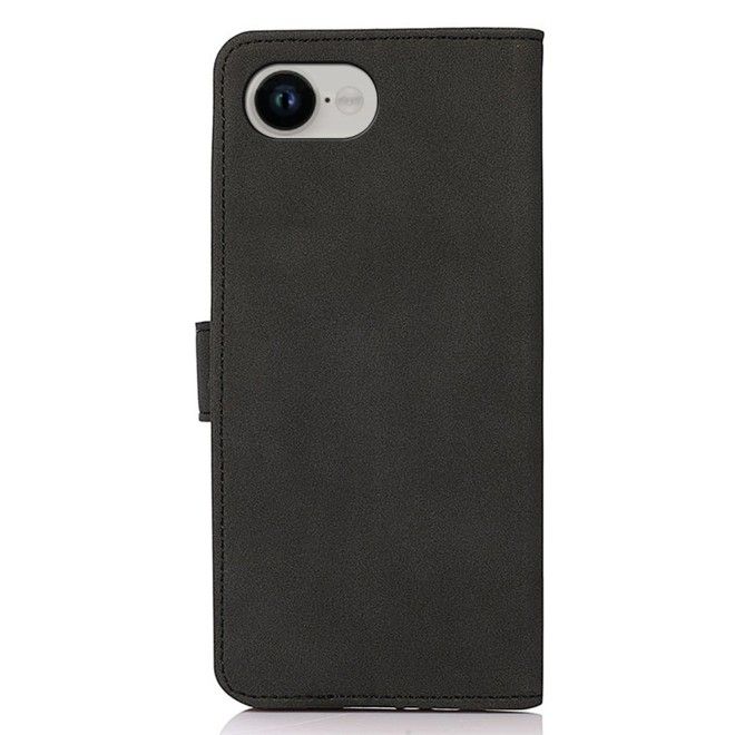 iPhone 17e / 16e Handy Hülle - Classic II Leder Bookcover Series - schwarz