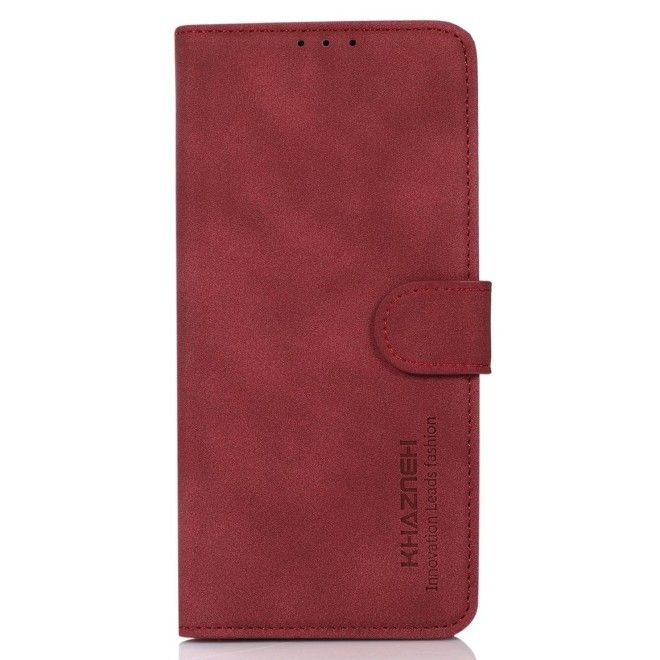 iPhone 17e / 16e Handy Hülle - Classic II Leder Bookcover Series - rot