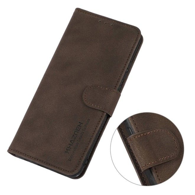 Étui pour iPhone 17e / 16e - Collection Classic II en cuir façon livre - Marron