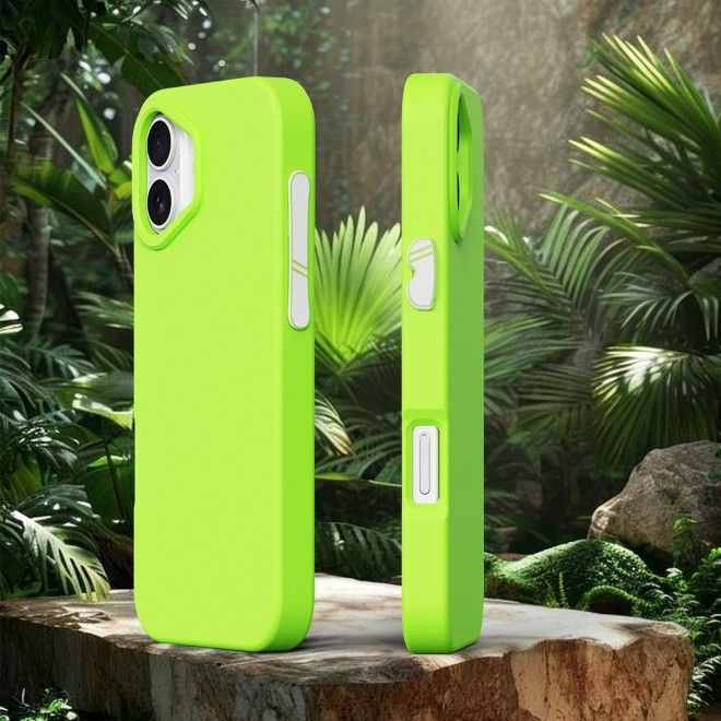 Yoyoisles - iPhone 16 Plus Handyhülle - EVA Softcase - Air Tec Series - hellgrün