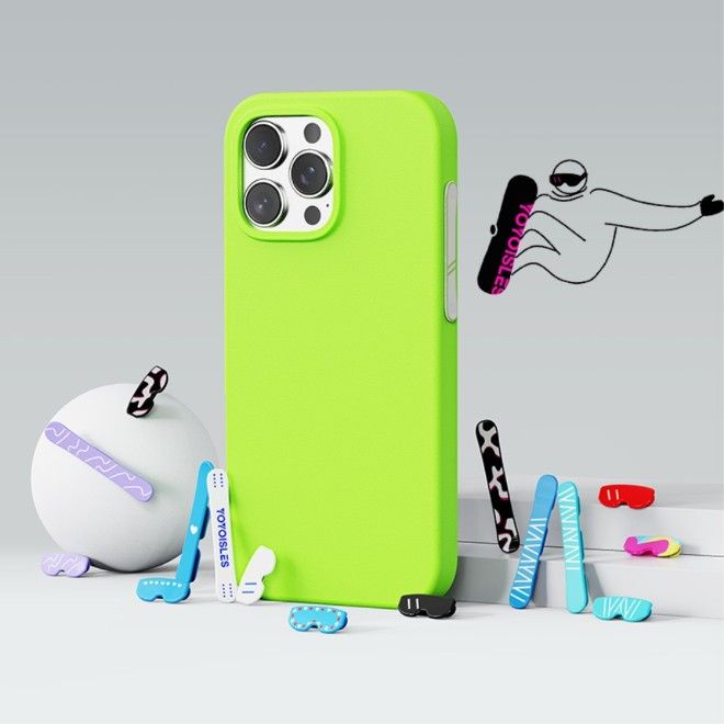 Yoyoisles - iPhone 16 Pro Handyhülle - EVA Softcase - Air Tec Series - hellgrün