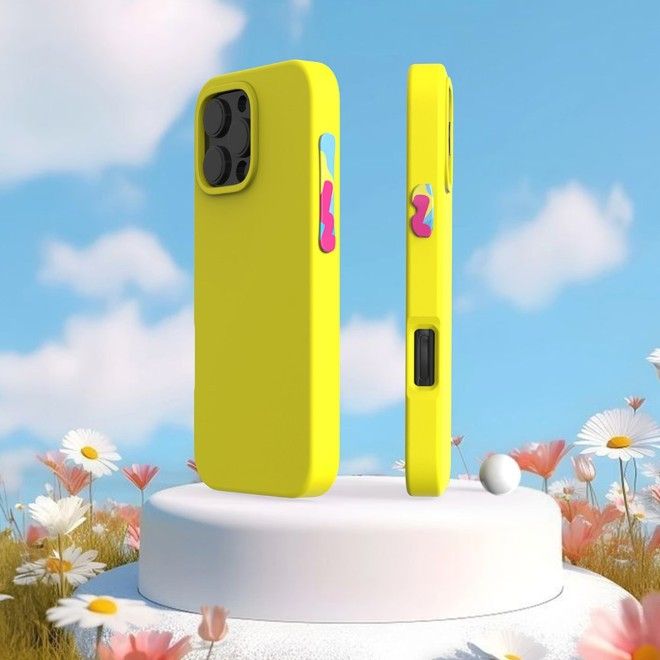 Yoyoisles - iPhone 16 Pro Max Handyhülle - EVA Softcase - Air Tec Series - gelb