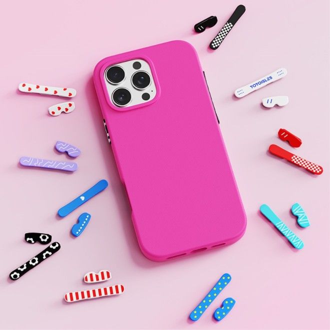 Yoyoisles - iPhone 16 Pro Max Handyhülle - EVA Softcase - Air Tec Series - rosepink