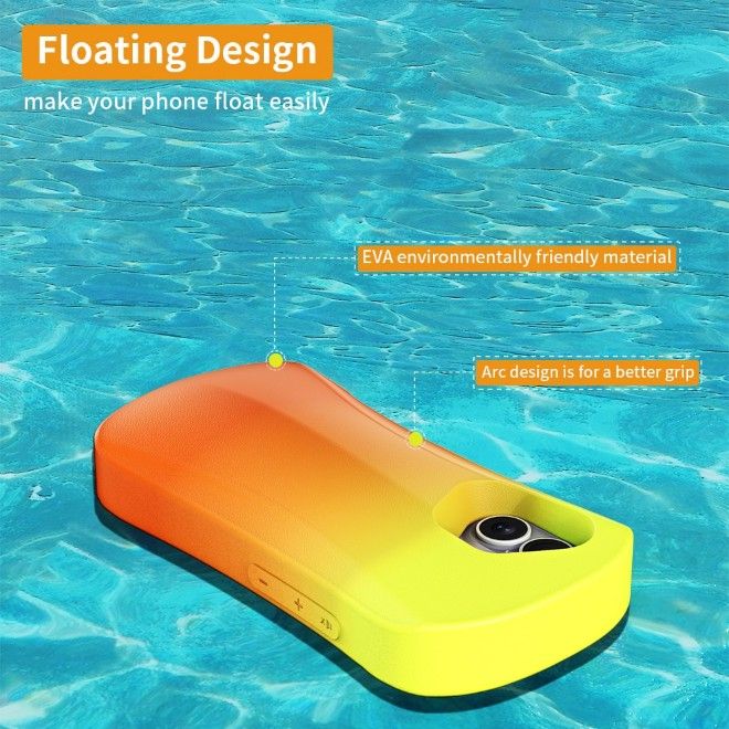 Yoyoisles - iPhone 16 Handyhülle - EVA Softcase - Ocean Series - orangegelb