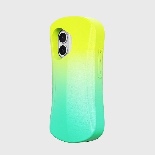 Yoyoisles - iPhone 16 Handyhülle - EVA Softcase - Ocean Series - gelbgrün