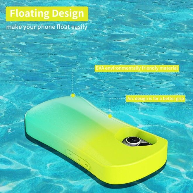 Yoyoisles - iPhone 16 Handyhülle - EVA Softcase - Ocean Series - gelbgrün