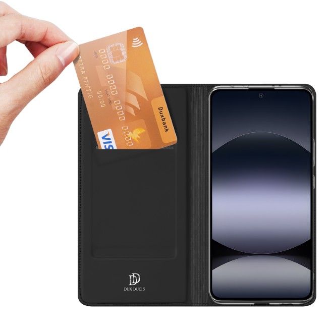 Dux Ducis - Xiaomi Redmi Note 14 4G Hülle - Handy Bookcover - Skin Pro Series - schwarz