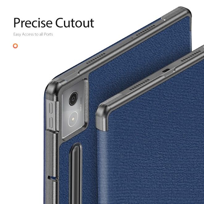 Dux Ducis - Lenovo Idea Tab Pro 12.7 Hülle - Leder Smart Flip Case - Domo Series - blau