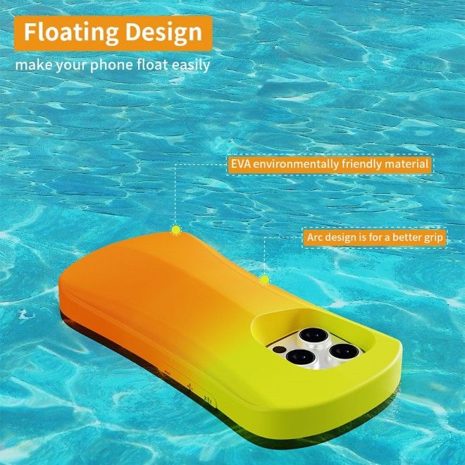Yoyoisles - iPhone 16 Pro Handyhülle - EVA Softcase - Ocean Series - orangegelb