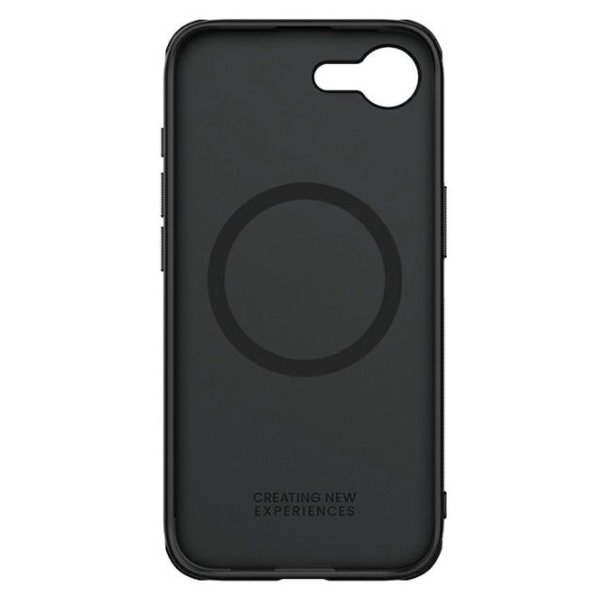 Nillkin - iPhone 16e Hülle - Kunststoff Case - Super Frosted Shield Pro Magnetic Series - schwarz