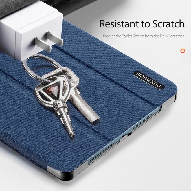 Dux Ducis - Lenovo Yoga Tab Plus 12.7 Hülle - Leder Smart Flip Case - Domo Series - blau