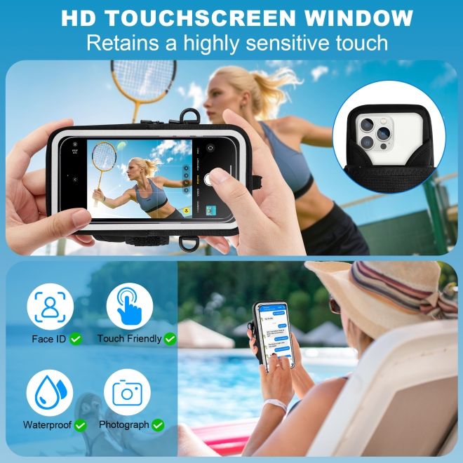 2in1 Universal Sport Armband & Umhängetasche für Smartphones bis 6.9" (max. 170 x 90 mm) - neongrün/schwarz