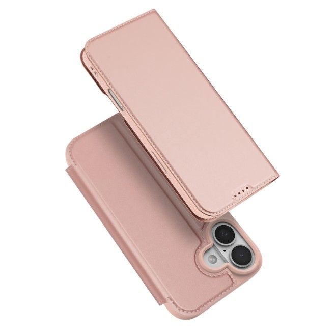 Dux Ducis - iPhone 17 Hülle - Handy Bookcover - Skin Pro Series - rosa