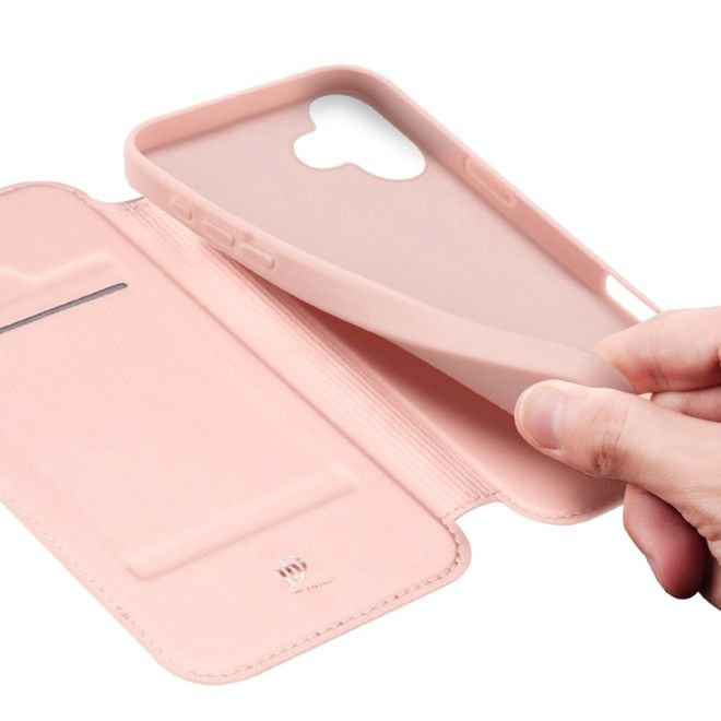 Dux Ducis - iPhone 17 Hülle - Handy Bookcover - Skin Pro Series - rosa