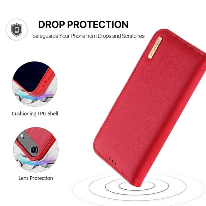 Dux Ducis - iPhone Air Hülle - Handy Leder Case - Hivo Series - rot