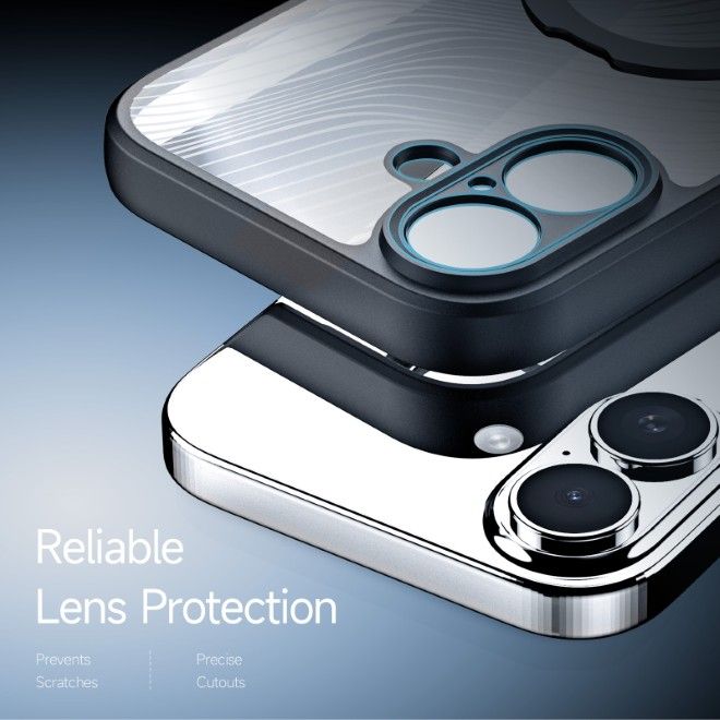 Dux Ducis - iPhone 17 Hülle - Hardcase - MagSafe - mit Standfunktion - Aimo Mag Stand Series - schwarz